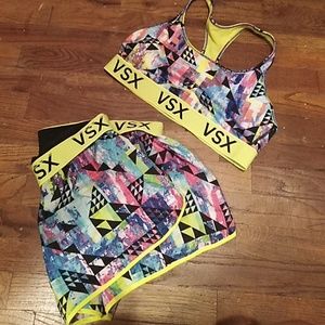 VSX Sports Bra & Shorts Set XL L